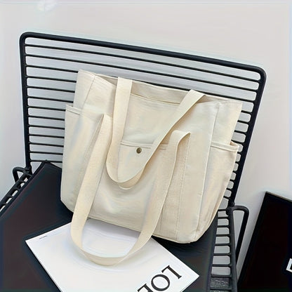 Tote Bag for Women – Canvas, Large Capacity, Foldable, for Work & Everyday Use – detail view 11