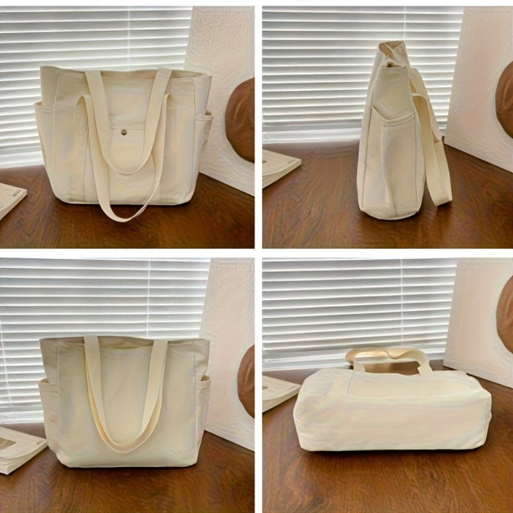 Tote Bag for Women – Canvas, Large Capacity, Foldable, for Work & Everyday Use – detail view 12