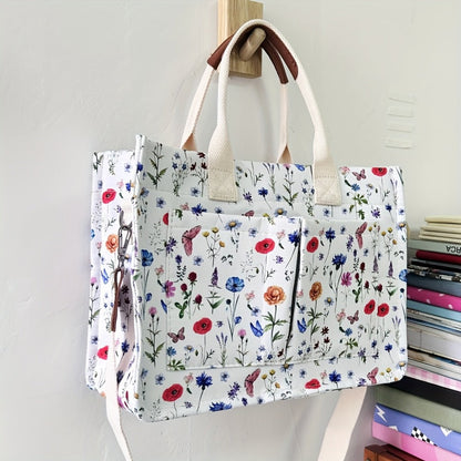 Tote Bag for Women – Canvas, Multi-Pocket, for Travel & Work – detail view 9