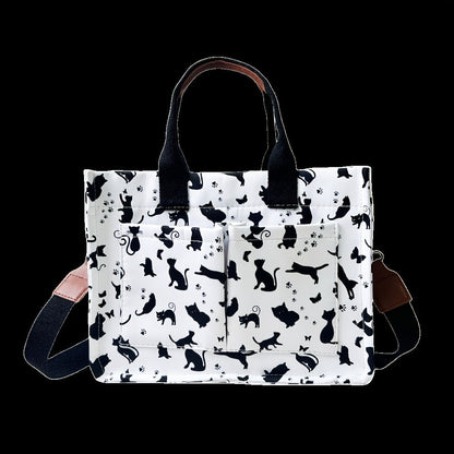 Tote Bag for Women – Canvas, Multi-Pocket, for Travel & Work – detail view 10