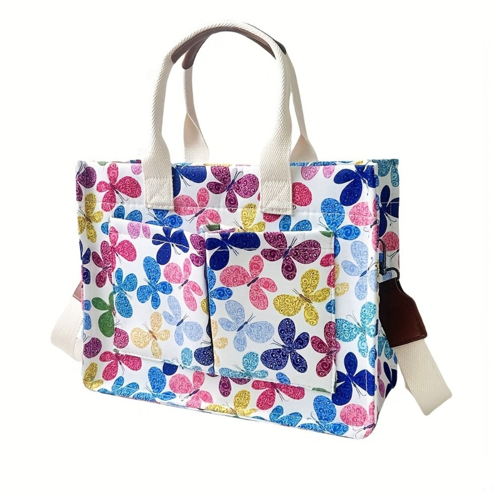 Tote Bag for Women – Canvas, Multi-Pocket, for Travel & Work – detail view 2