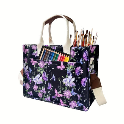 Tote Bag for Women – Canvas, Multi-Pocket, for Travel & Work – detail view 5