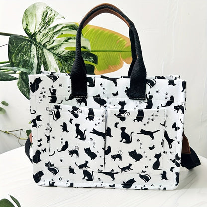 Tote Bag for Women – Canvas, Multi-Pocket, for Travel & Work – detail view 7
