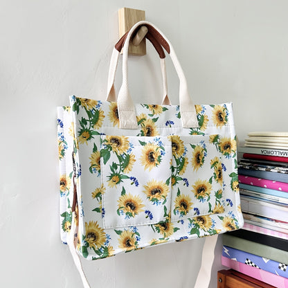 Tote Bag for Women – Canvas, Multi-Pocket, for Travel & Work – detail view 16