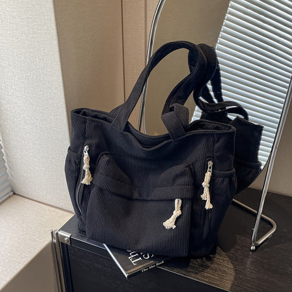 Tote Bag for Women – Corduroy, for Everyday Use – alternate view