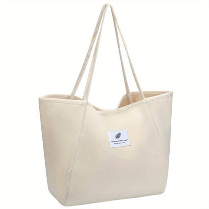 Tote Bag for Women – Corduroy, Large Capacity – detail view 9