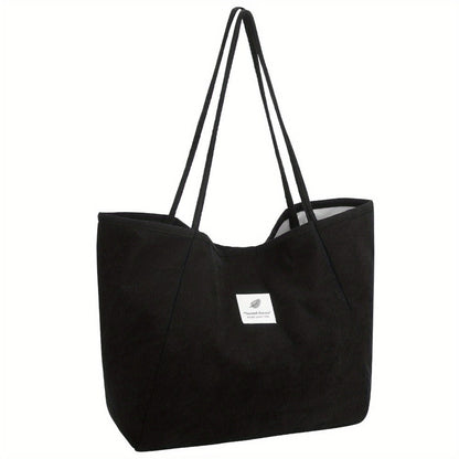 Tote Bag for Women – Corduroy, Large Capacity – detail view 5