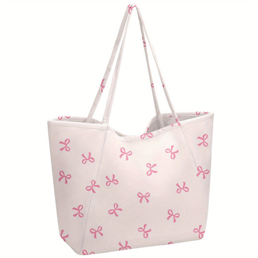 Tote Bag for Women – Corduroy, Large Capacity – detail view 2