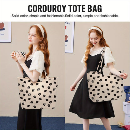 Tote Bag for Women – Corduroy, Large Capacity – detail view 34