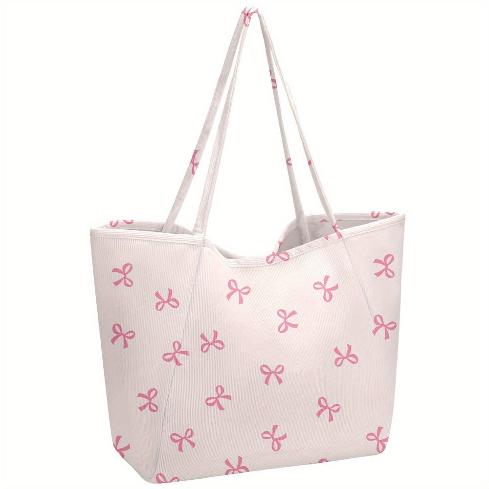 Tote Bag for Women – Corduroy, Large Capacity – detail view 16