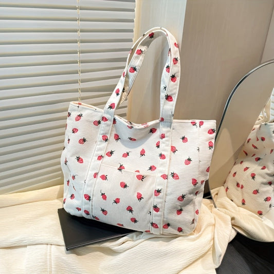 Tote Bag for Women – Corduroy, Large Capacity, for Travel & Everyday Use – alternate view