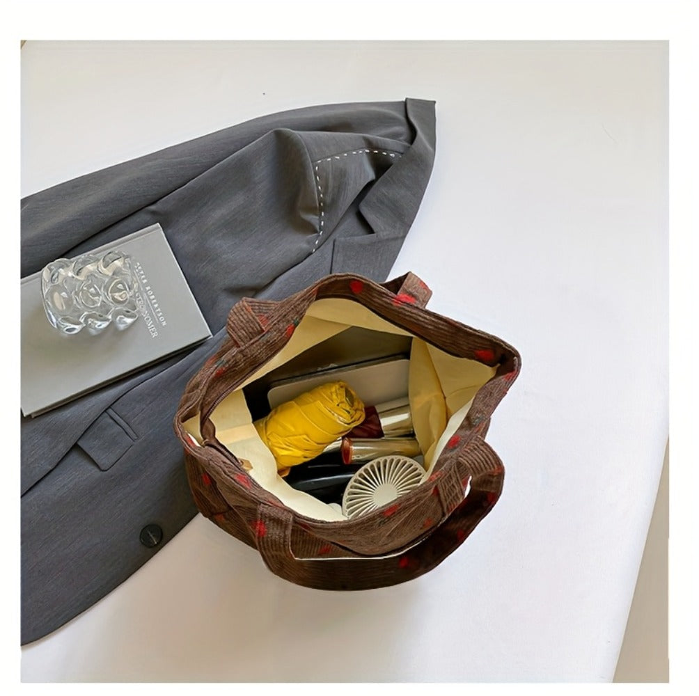 Tote Bag for Women – Corduroy, Large Capacity, for Travel & Everyday Use – detail view 9