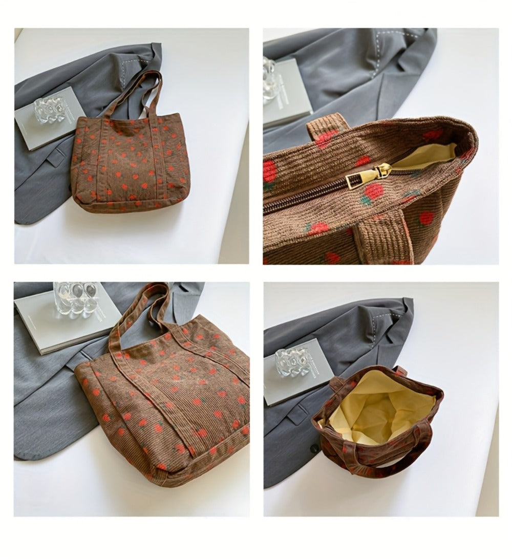 Tote Bag for Women – Corduroy, Large Capacity, for Travel & Everyday Use – detail view 11