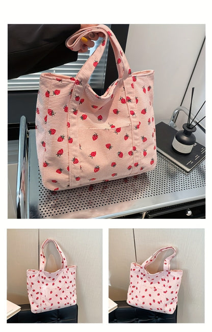 Tote Bag for Women – Corduroy, Large Capacity, for Travel & Everyday Use – detail view 15