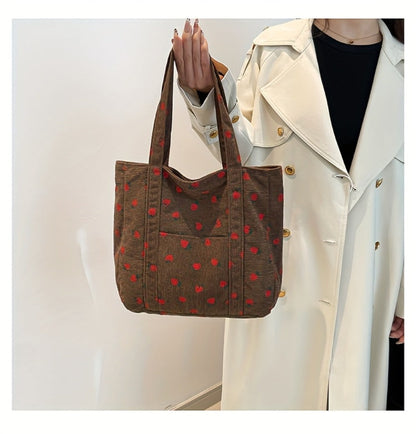 Tote Bag for Women – Corduroy, Large Capacity, for Travel & Everyday Use – detail view 16