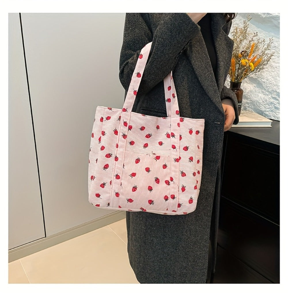 Tote Bag for Women – Corduroy, Large Capacity, for Travel & Everyday Use – detail view 19