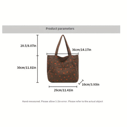 Tote Bag for Women – Corduroy, Large Capacity, for Travel & Everyday Use – detail view 2
