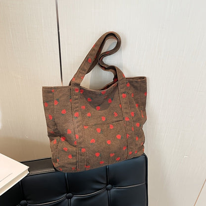 Tote Bag for Women – Corduroy, Large Capacity, for Travel & Everyday Use – detail view 3