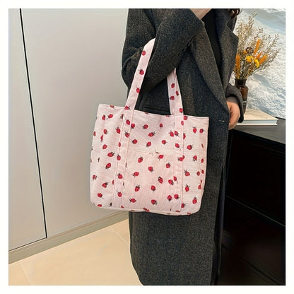 Tote Bag for Women – Corduroy, Large Capacity, for Travel & Everyday Use – detail view 6