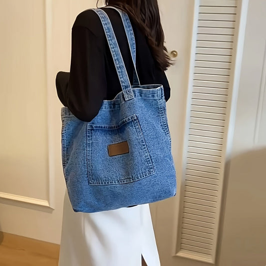 Tote Bag for Women – Denim, for Everyday Use – front view