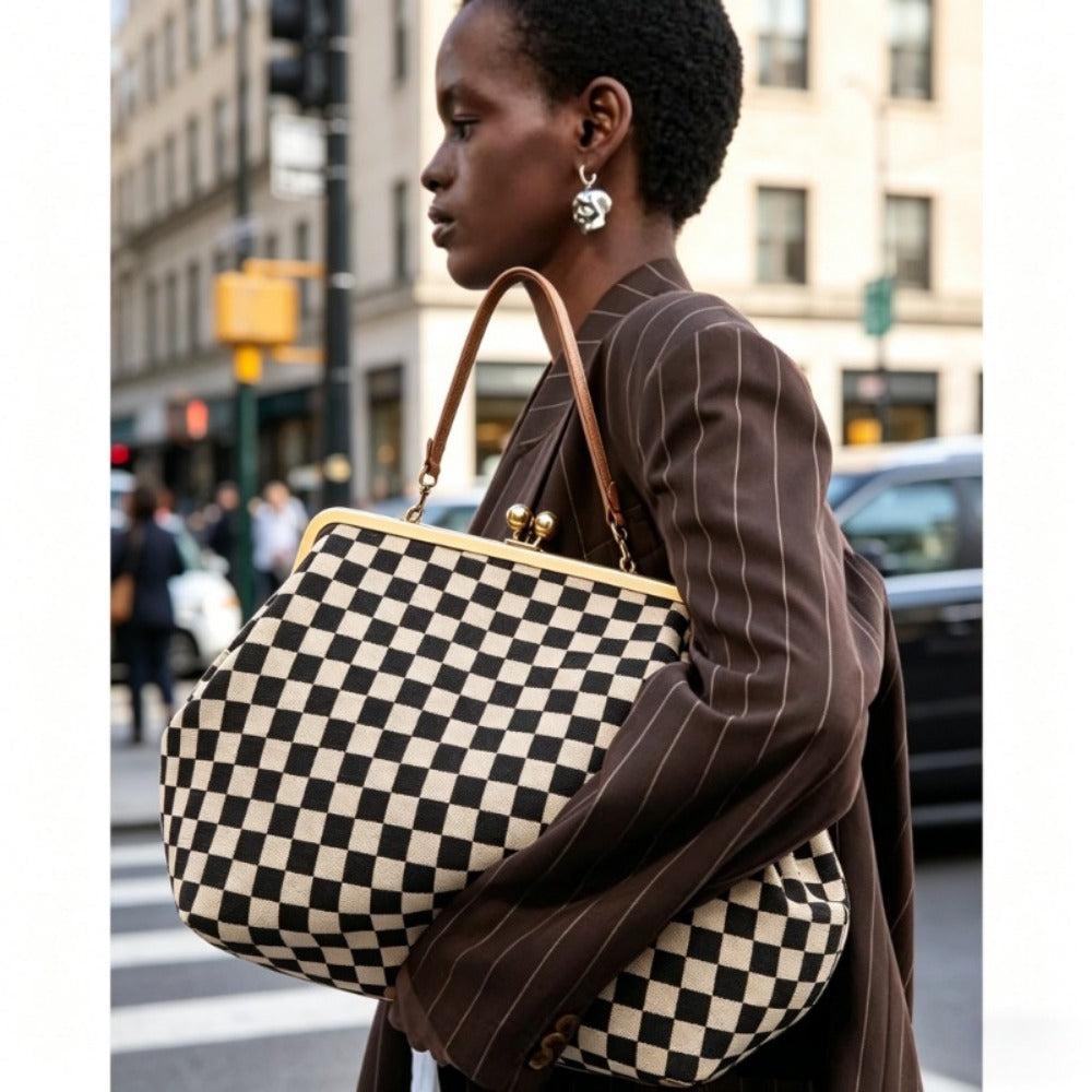 Tote Bag for Women – for Everyday Use, Animal Print Large Top Handle – front view