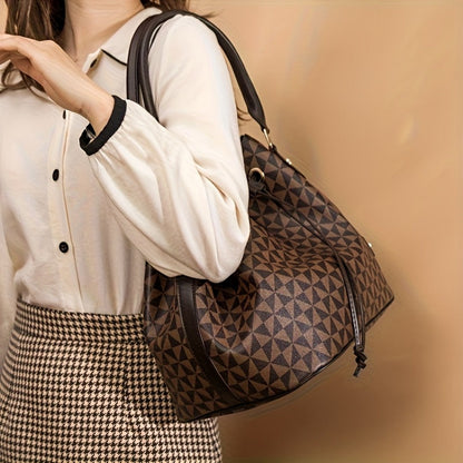Tote Bag for Women – for Work & Everyday Use, Bucket Korean Fashion Retro Casual – detail view 9
