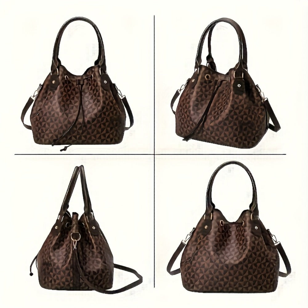 Tote Bag for Women – for Work & Everyday Use, Bucket Korean Fashion Retro Casual – detail view 11