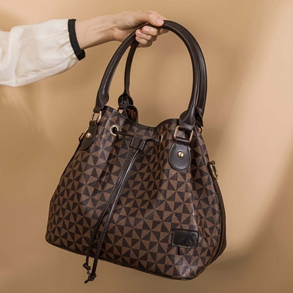 Tote Bag for Women – for Work & Everyday Use, Bucket Korean Fashion Retro Casual – alternate view
