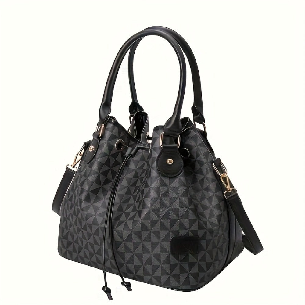 Tote Bag for Women – for Work & Everyday Use, Bucket Korean Fashion Retro Casual – detail view 4