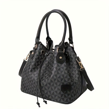 Tote Bag for Women – for Work & Everyday Use, Bucket Korean Fashion Retro Casual – detail view 4