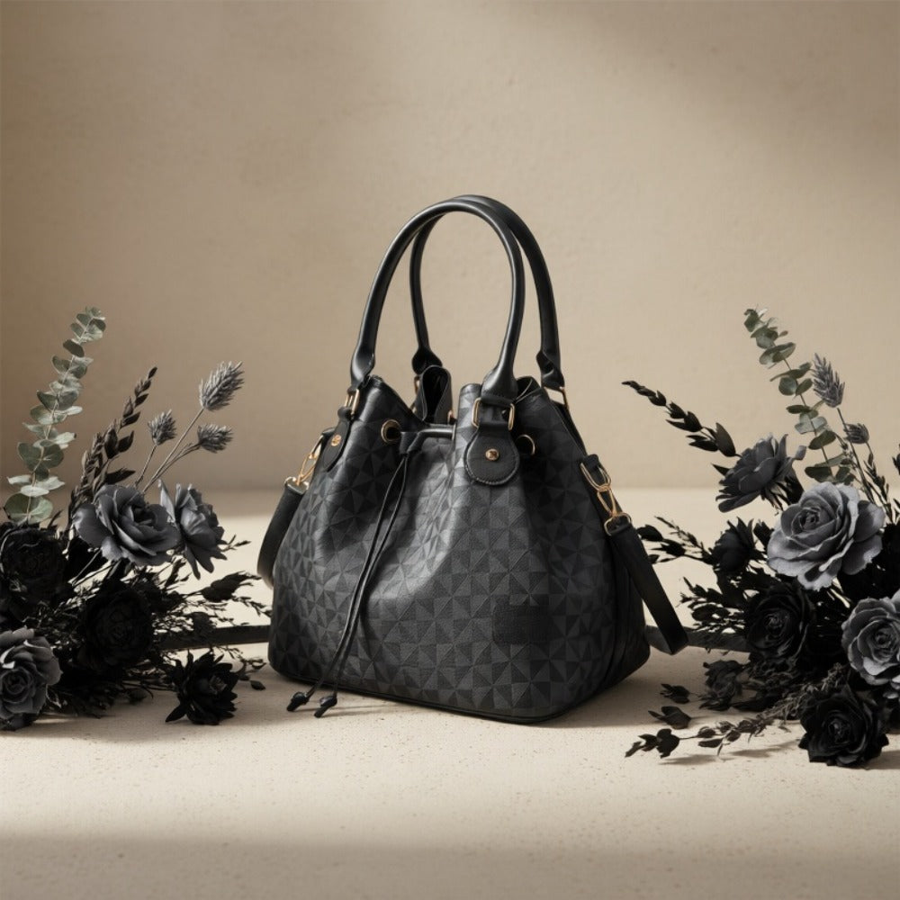 Tote Bag for Women – for Work & Everyday Use, Bucket Korean Fashion Retro Casual – detail view 8
