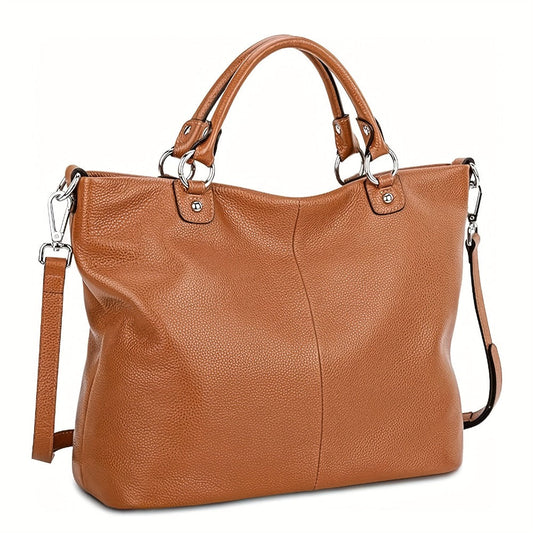 Tote Bag for Women – for Work & Everyday Use, Soft Leather Premium Spacious Work – front view