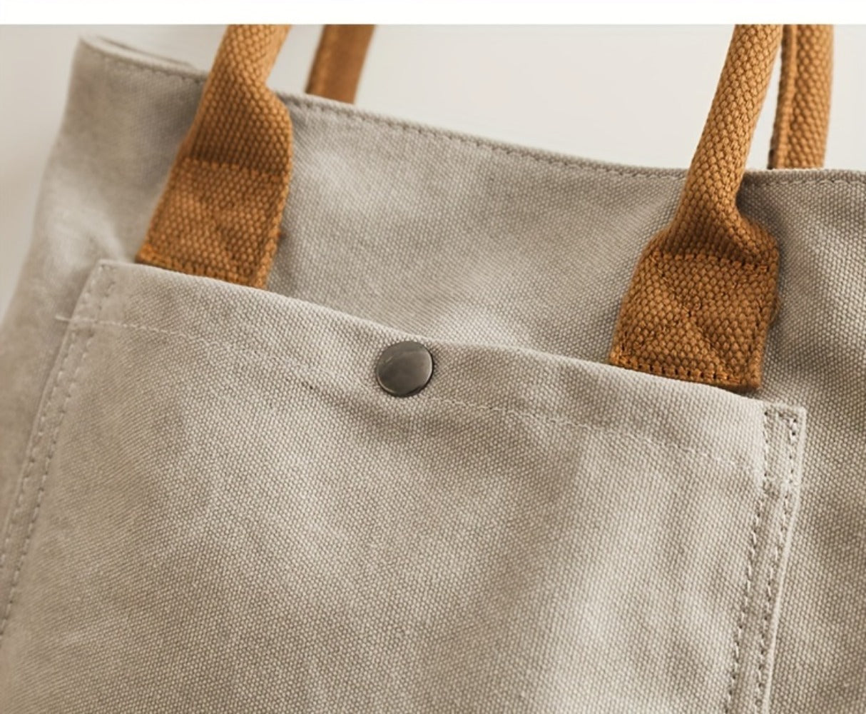 Tote Bag for Women – for Work & Everyday Use, Vintage Fabric Thickened Literary Style – detail view 11
