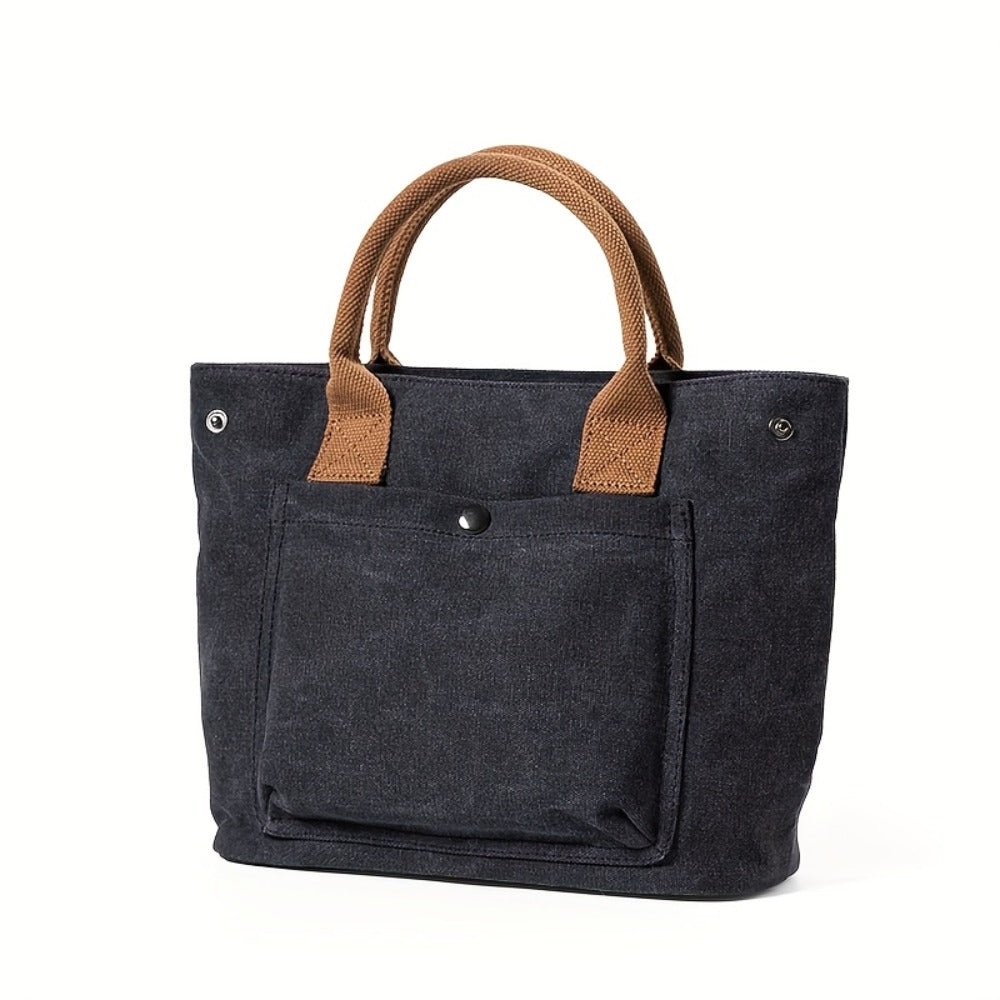 Tote Bag for Women – for Work & Everyday Use, Vintage Fabric Thickened Literary Style – detail view 2