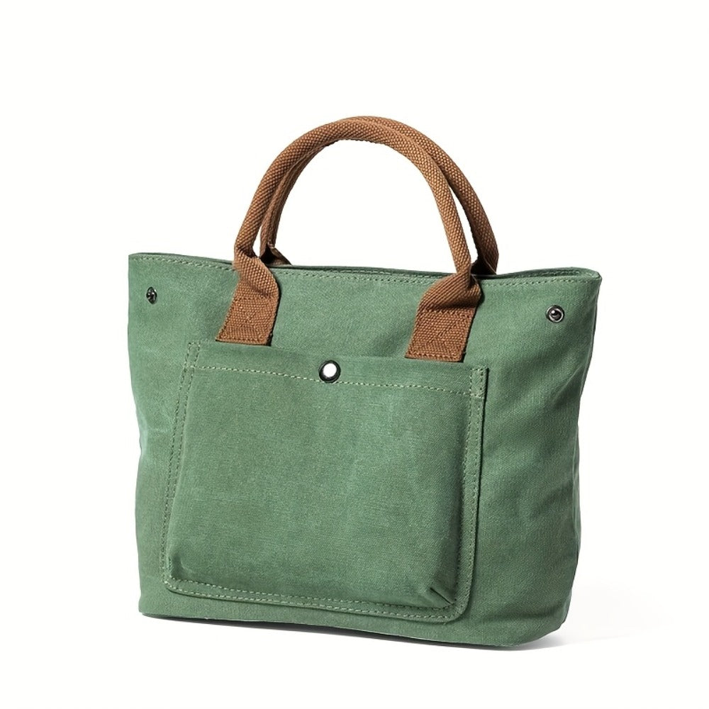 Tote Bag for Women – for Work & Everyday Use, Vintage Fabric Thickened Literary Style – detail view 4