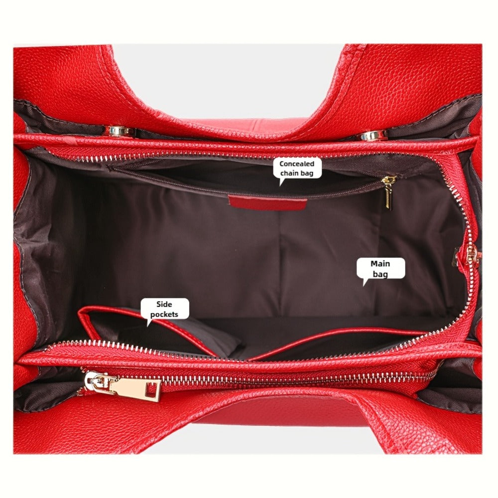 Tote Bag for Women – Genuine Leather, for Travel – detail view 4