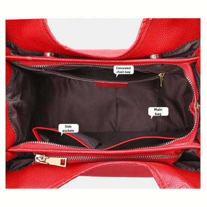 Tote Bag for Women – Genuine Leather, for Travel – detail view 4
