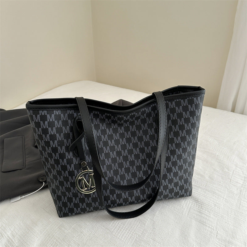 Tote Bag for Women – Large Capacity, Checkered Large Capacity Retro Plaid – detail view 41