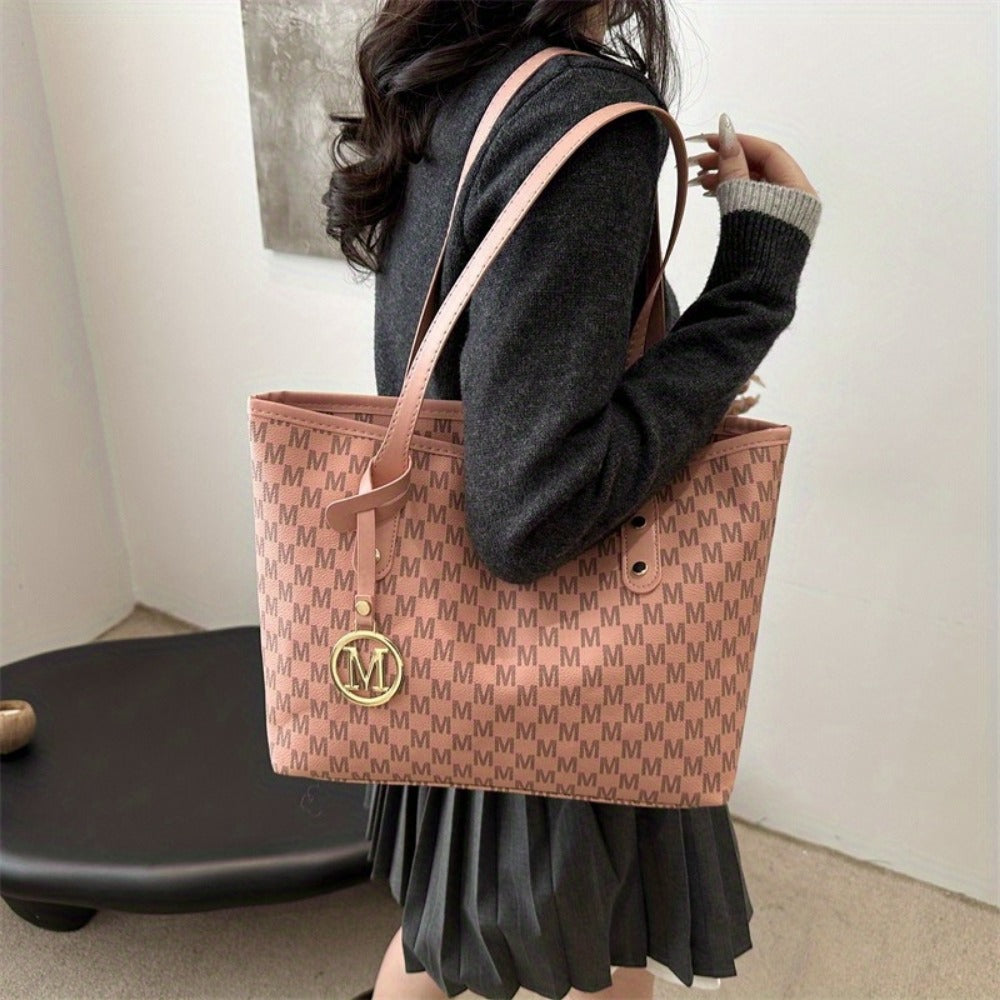 Tote Bag for Women – Large Capacity, Checkered Large Capacity Retro Plaid – detail view 11
