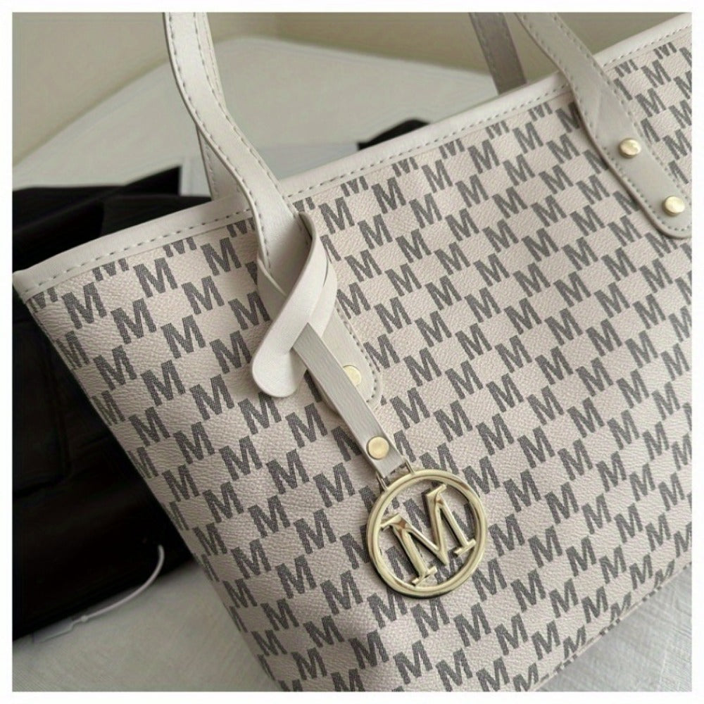 Tote Bag for Women – Large Capacity, Checkered Large Capacity Retro Plaid – detail view 18