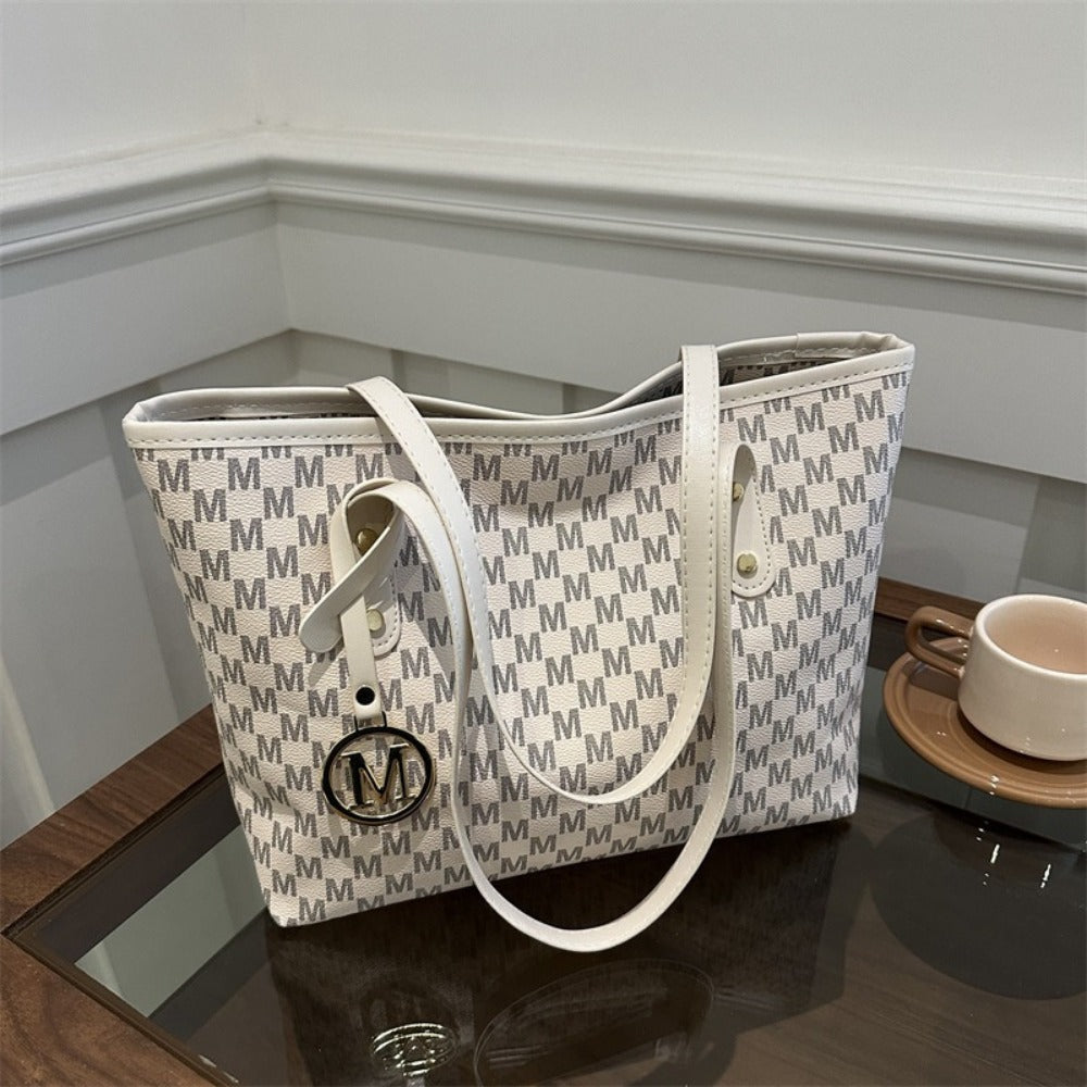 Tote Bag for Women – Large Capacity, Checkered Large Capacity Retro Plaid – detail view 21