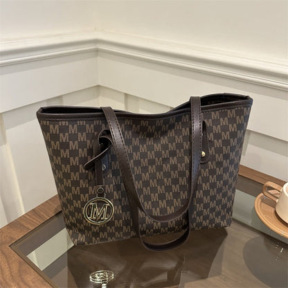 Tote Bag for Women – Large Capacity, Checkered Large Capacity Retro Plaid – detail view 22