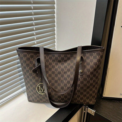 Tote Bag for Women – Large Capacity, Checkered Large Capacity Retro Plaid – detail view 29