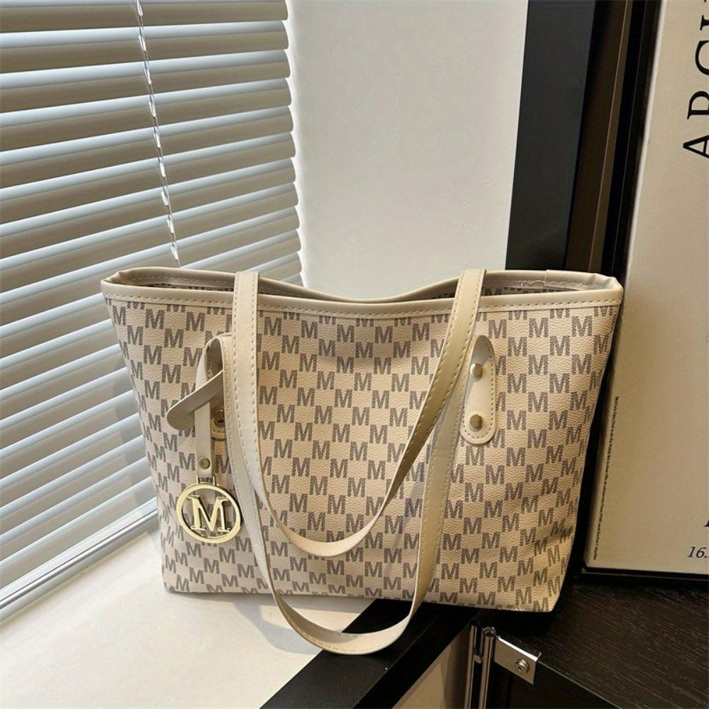 Tote Bag for Women – Large Capacity, Checkered Large Capacity Retro Plaid – detail view 30
