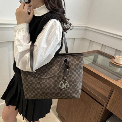 Tote Bag for Women – Large Capacity, Checkered Large Capacity Retro Plaid – detail view 38