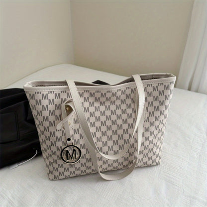 Tote Bag for Women – Large Capacity, Checkered Large Capacity Retro Plaid – detail view 8