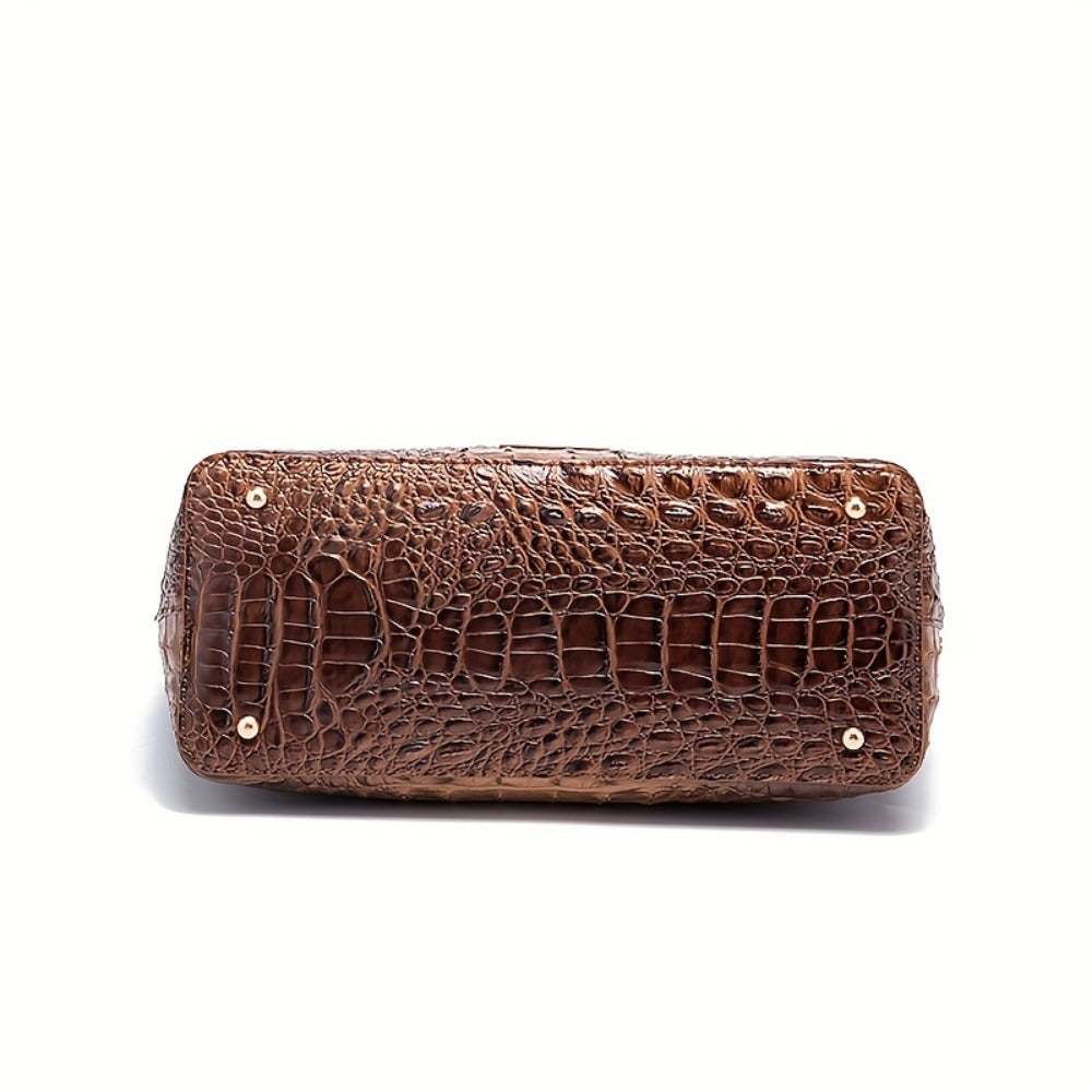 Tote Bag for Women – Large Capacity, Crocodile Pattern Two Piece Set – detail view 14