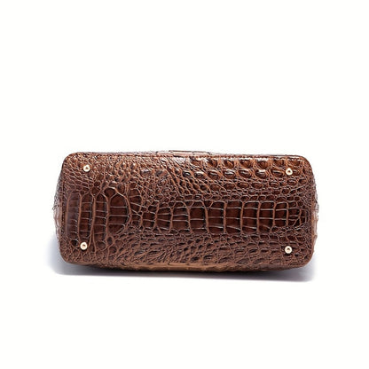 Tote Bag for Women – Large Capacity, Crocodile Pattern Two Piece Set – detail view 14