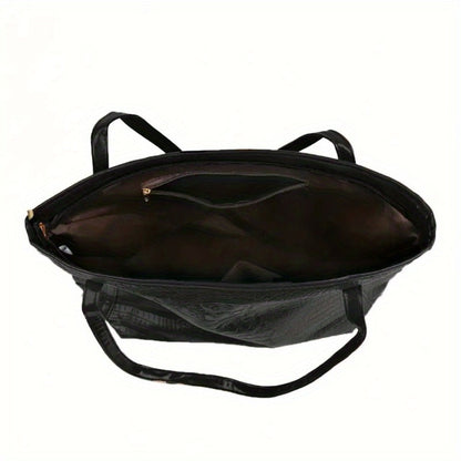 Tote Bag for Women – Large Capacity, Crocodile Print Large Capacity Scratch – detail view 14