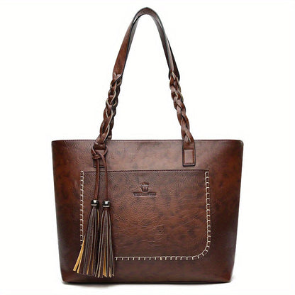Tote Bag for Women – Large Capacity, Fringe Large Capacity Minimalist Boho – detail view 18